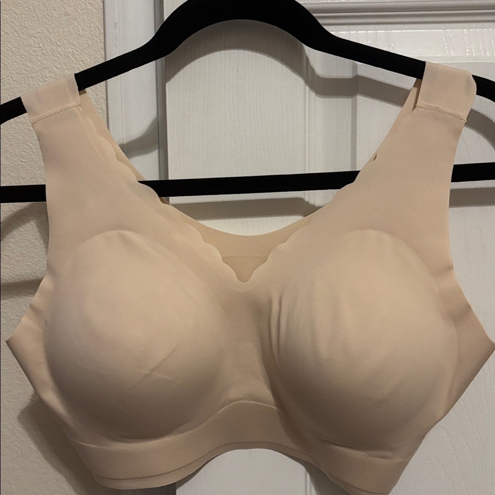 Rhonda Shear Seamless Bra in Beige